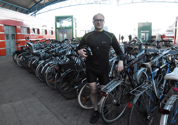 Ben Waits with a bike1.jpg