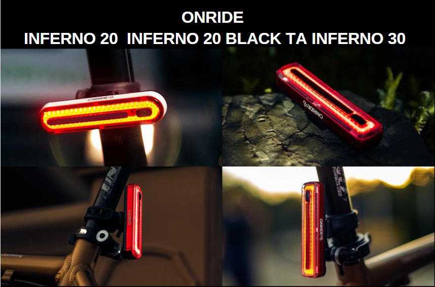 Заднє велосипедне світло ONRIDE Inferno
